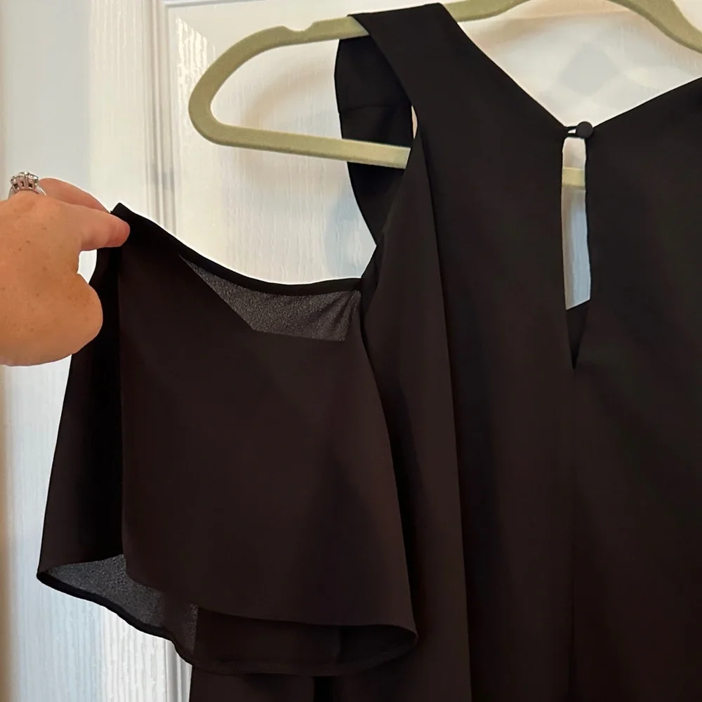 ASOS Elegant Black Ruffle Top - Picture 4 of 5